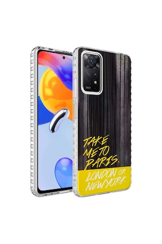Xiaomi Redmi Note 11 Global Kılıf Airbag Kenarlı Desenli Elegans