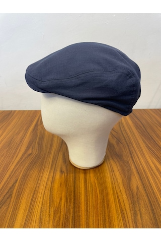 Hamze Peaky Blinders Tommy Shelby Spor Model Keten Kasket Şapka Lacivert