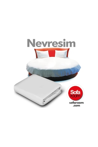 Sofaroom Yuvarlak Yatak Nevresim Takımı Beyaz