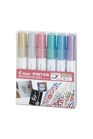 Pıntor-ef-6 Color Set Metalik 124-Pembe