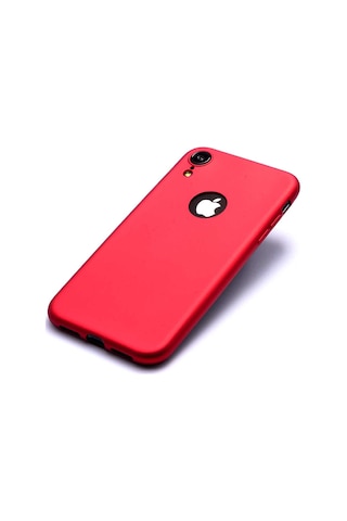 Apple Uyumlu iPhone Ekılıf Xr 6.1 Kılıf Mat Soft Premier Silikon Kapak Kırmızı