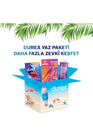 Durex Yaz Paketi Chill Karma Paket Prezervatif 20'li + 2si 1 Arada Titreşimli Vibratör + Aloevera Jel 200 ML