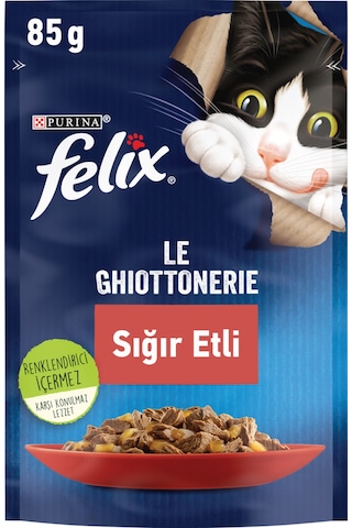 Purina Felix Sığır Etli Yetişkin Kedi Maması 26 x 85 G
