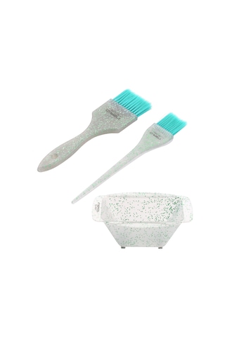 Geeksen "profesyonel 3 Parça Saç Boyama Seti - Fırça Ve Kase İle Kolay Uygulama"