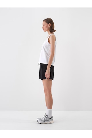 Xint Beyaz Pamuk Dokulu Regular Fit Atlet 602472