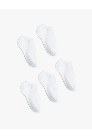 Koton 5'li Basic Patik Çorap Seti Beyaz 6sak80256aa