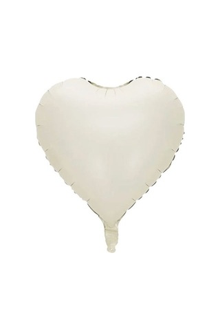 Kalp Folyo Balon Bej 18 Inc Bej