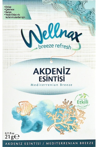 Wellnax Dolap ve Çekmece Kokusu Akdeniz Esintisi Kesesi 5 x 21 G