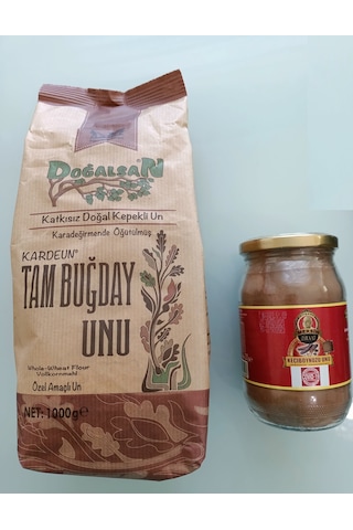 Doğalsan Kardeun Tam Buğday Unu 1 KG + Atışeri Keçiboynuzu Unu 200 G
