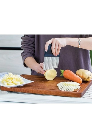 Sebze Kesici Paslanmaz Çelik Dalga Kesici, Meyve İçin Patates Kesici Diğer