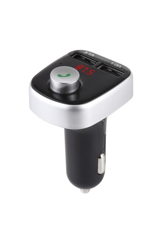 A20 Çift Usb Şarj Bluetooth Fm Verici Mp3 Çalar Araç Kiti, Eller Serbest Arama Ve Tf Kart Ve U Disk Siyah Desteği