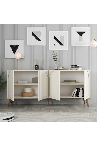 Variant Lyon Konsol - Krem / Ceviz