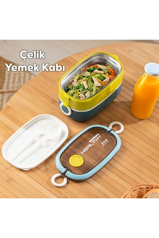 Porsima 66729 Stainless Steel Vakumlu Lunch Box Sefer Tası 1300 ML