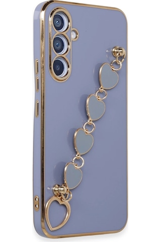Gld-spt- Newface Samsung Uyumlu Galaxy A54 5g Kılıf Esila Silikon - Gri