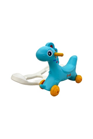 Sallanan Mavi Dinazor Sallanan Ve Tekerlekli Dino