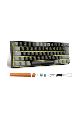 Mini T9 Mekanik Oyuncu Klavyesi Blue Switch Türkçe Mekanik Oyun Klavyesi