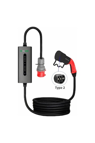Truwatt 5 Metre 22kw Taşınabilir Elektrikli Araç Şarj Aleti