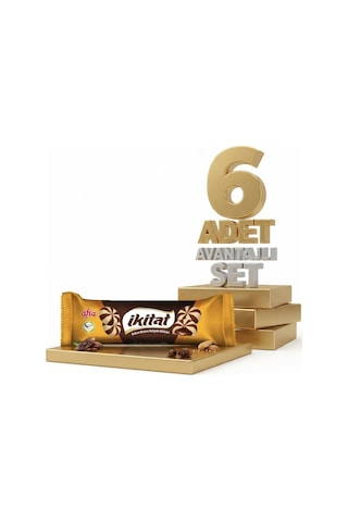 Afia İkitat Kakao Krema Dolgulu Bisküvi 6x75 Gr