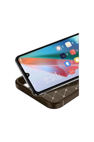 Newface İnfinix Hot 50 Pro Plus 4g Auto Focus Karbon Kapak - Kahverengi