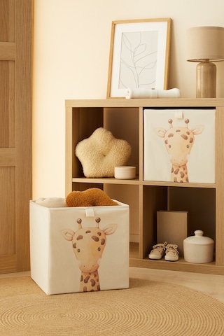 Ocean Home Textile 2'li Çocuk Odası Sevimli Zürafa Kutu Set 33 x 30 x 33 CM