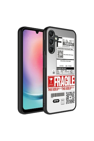 Samsung Uyumlu Galaxy A14 Kılıf Aynalı Desenli Kamera Korumalı Parlak Zore Mirror Kapak Fragile