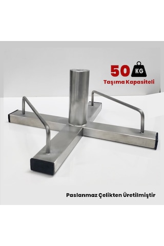 Döner Takma Ayağı Küçük, Aparatı, Sehpası, Seti, Paslanmaz Çelik