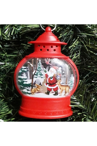 YILBAŞI NOEL GEMİCİ FENERİ LED IŞIKLI FENER DEKOR MASA LAMBASI YILBAŞI HEDİYELERİ NOEL BABA GEYİK FİGÜRLÜ LAMBA