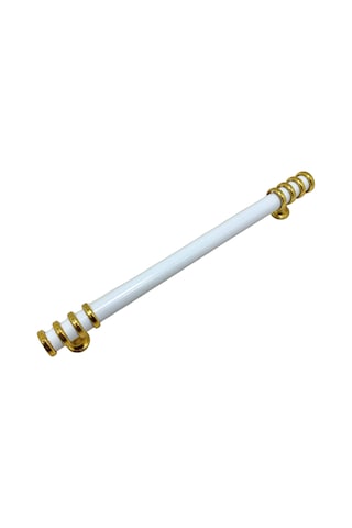 Detay Boru Beyaz Altın Dolap Kulpu Mobilya Ve Mutfak Dolap Kulpu Beyaz - Altın 160mm 2 Adet Beyaz Altın