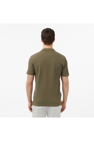 Nautica Erkek Yeşil Slim Fit Polo Yaka T-shirt Düz K65302t Yeşil