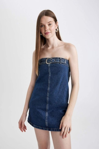 Defacto Fashion Fit Straplez Jean Mini Elbise C5658AX24SPNM34