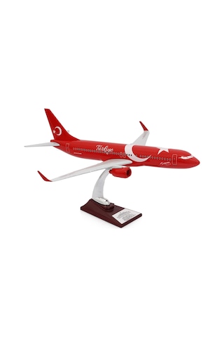 Zekupp - Maket Uçak - Boeing 737-800 1/100 - TÜRKİYE ÖZEL TASARIMLI Model Uçak, Model E