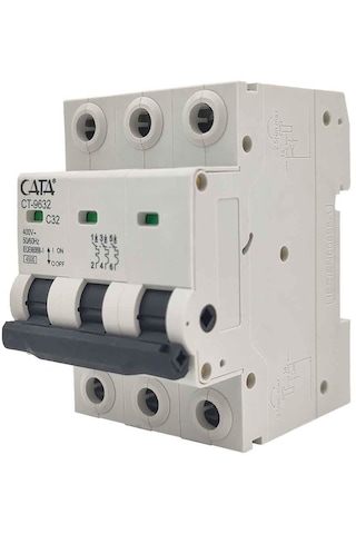 Cata Ct-9632 3x32 Amper C Tipi 4500k Trifaze Sigorta