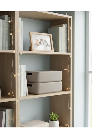 Okyanus Home Linea Smart Box Vizon 4,5 Lt 2 Adet Kapaklı Çok Amaçlı Saklama Kutusu Kahverengi