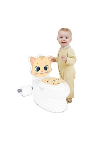 Pilsan Eğitici Kedi Klozet - Çocuk Klozeti Çok Renkli