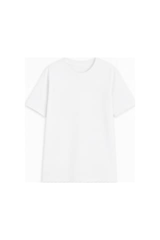 Markapia Woman Kadın %100 Pamuk Basic T-shirt Beyaz