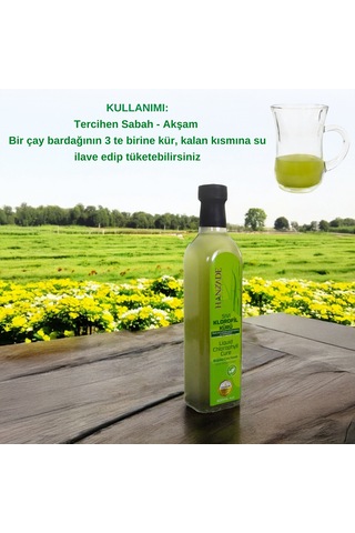 Hanzade Bitkisel Sıvı Klorofil Kürü Cam 3 x 500 ML
