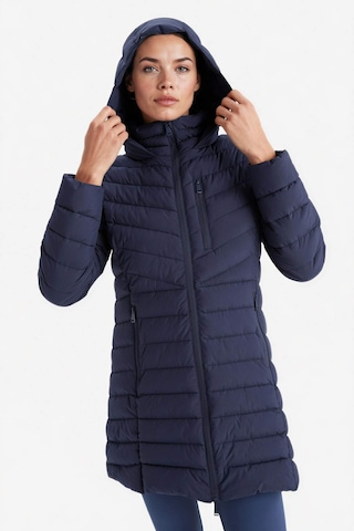 Defacto Defactofit Su İtici Regular Fit Kapüşonlu Şişme Parka Mont C6035ax25wnnv251 Lacivert-nv251