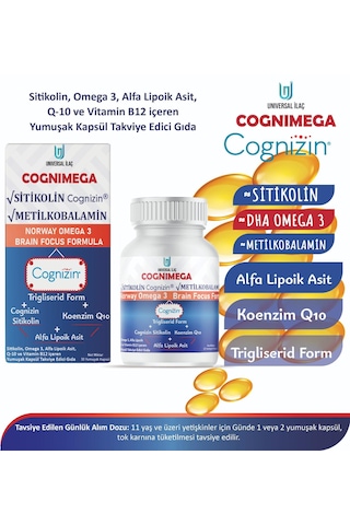 Cognimega 30 Adet Yumuşak Kapsül