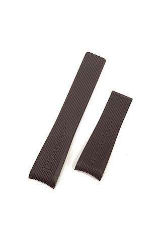 Tag Heuer Silikon Kahverengi Kol Saatı Kordonu 24/20 Mm