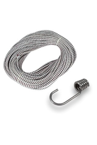 Çadır Branda Gergi Lastiği İp 20 Mt+ 10 Adet Metal Lastik Kancası Çadır Branda Gergi Lastiği İp 20 Mt+ 10 Adet Metal Lastik Kancası