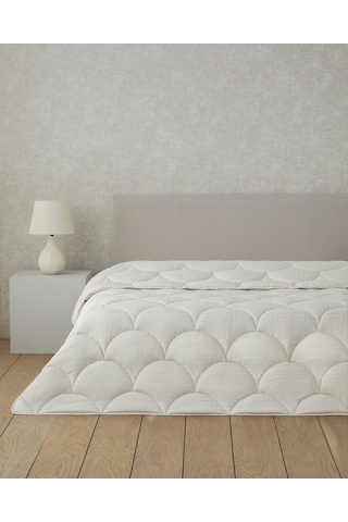Fiesta Baskılı Mikrofiber Çift Kişilik Yorgan 195x215 Cm Taş Rengi