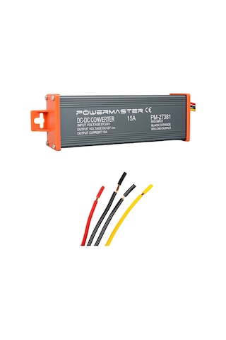 Powermaster Pm-27381 24v Dc 12v Dc 15 Amper Oto Konvertör