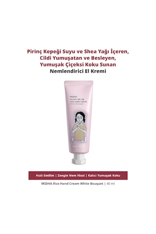 Midha Rice Hand Cream White Bouquet