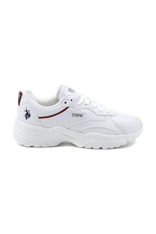U.S. Polo Assn. Beyaz Yüksek Taban Kadın Sneaker Ayakkabı Beyaz