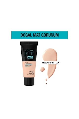 Maybelline New York Fit Me Matte+Poreless Fondöten 230 Natural Buff 30 ML