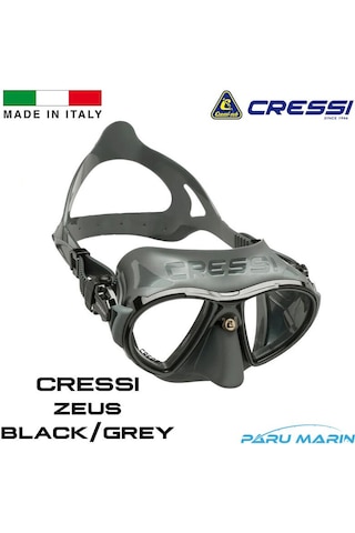 Cressi Zeus Black / Grey Dalış ve Yüzme Maskesi
