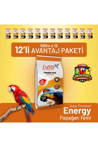 Papağan Yemi 500 G - 12 Adet