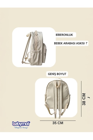 Babymol Oslom Bebek Bakım Çantası - Bej