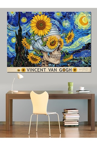 Van Gogh Ayçiçekleri Tablosu Dekoratif Kanvas - Mdf Ahşap Tablo