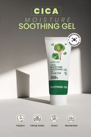 Lebelage Cica Kompleksi İçeren Yatıştırıcı Bakım Jeli Lebelage Cica Moisture Soothing Gel 100 ML